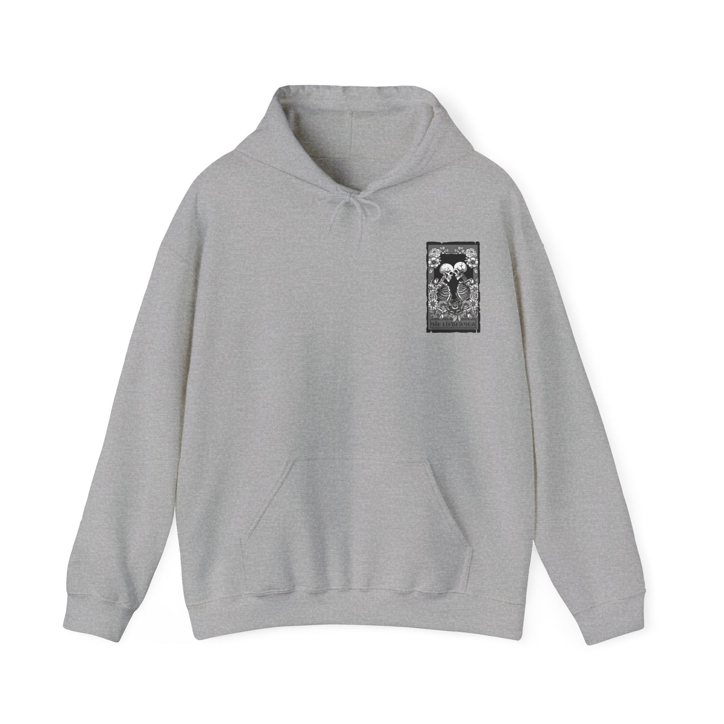 Die Liebenden Skeletons Hoodie - Unisex Heavy Blend Sweatshirt for Halloween & Unique Styling