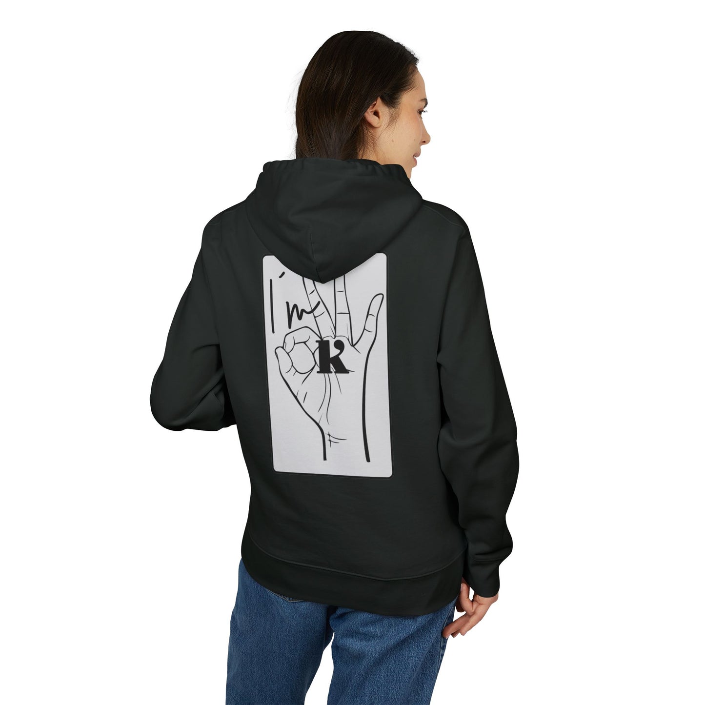 Copy of Hoodie - 'im ok' cool and casual design