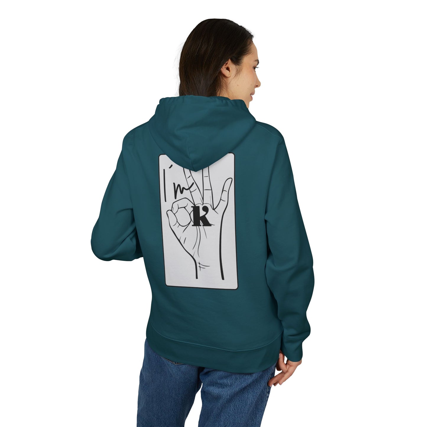 Copy of Hoodie - 'im ok' cool and casual design