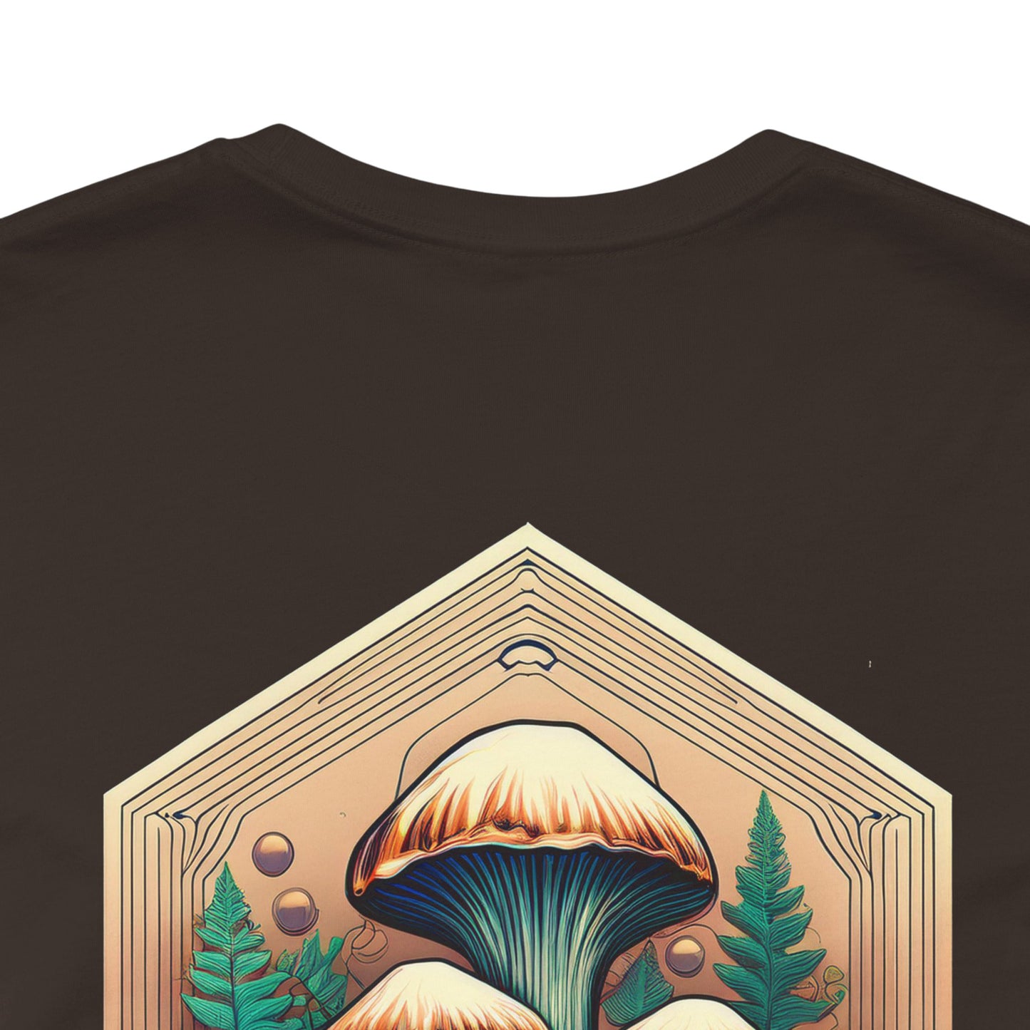 Mystical Mushroom Unisex Jersey Tee - Nature-Inspired Design
