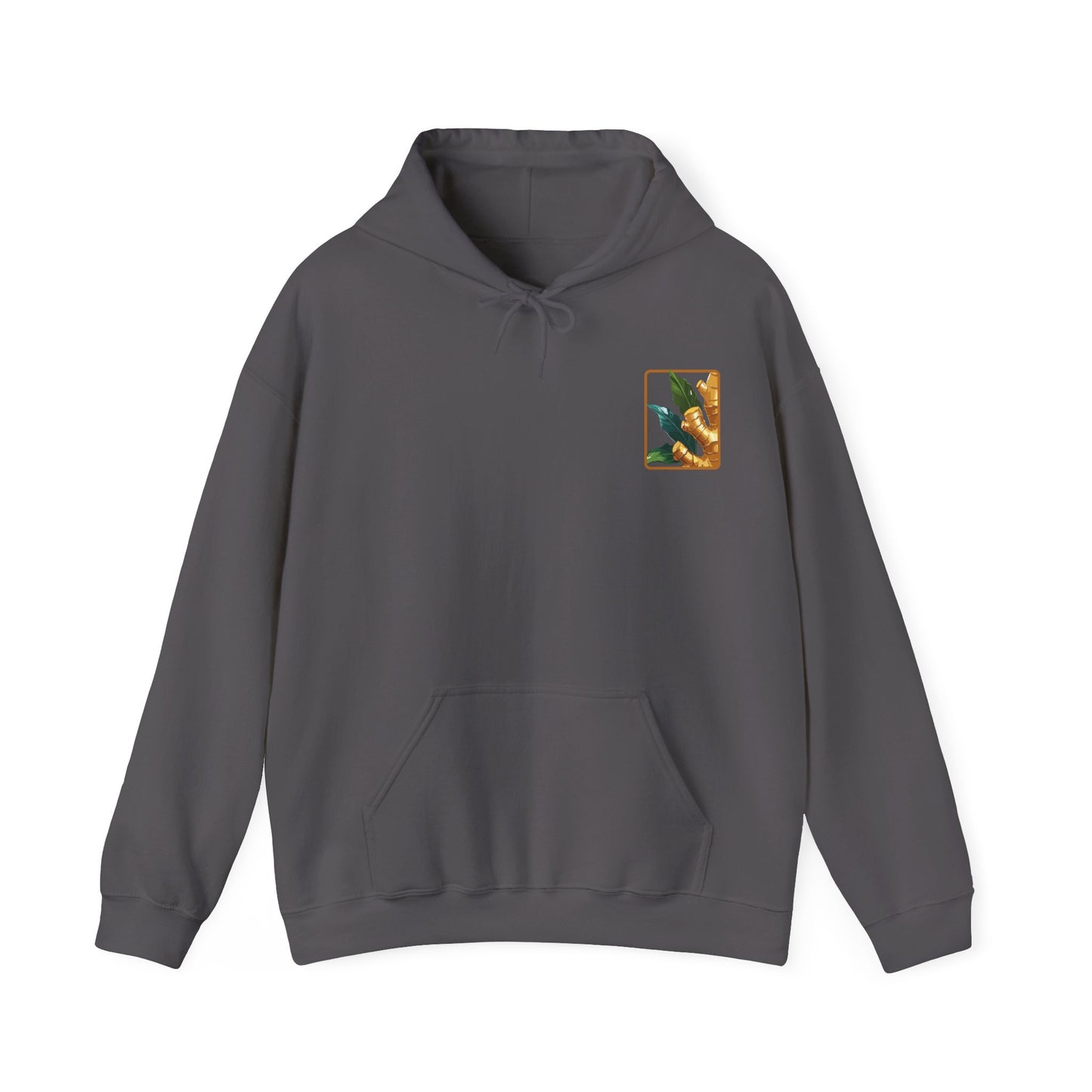Ginger Plant Hooded Sweatshirt | Unisex Heavy Blend™ | Cozy Botanical Design