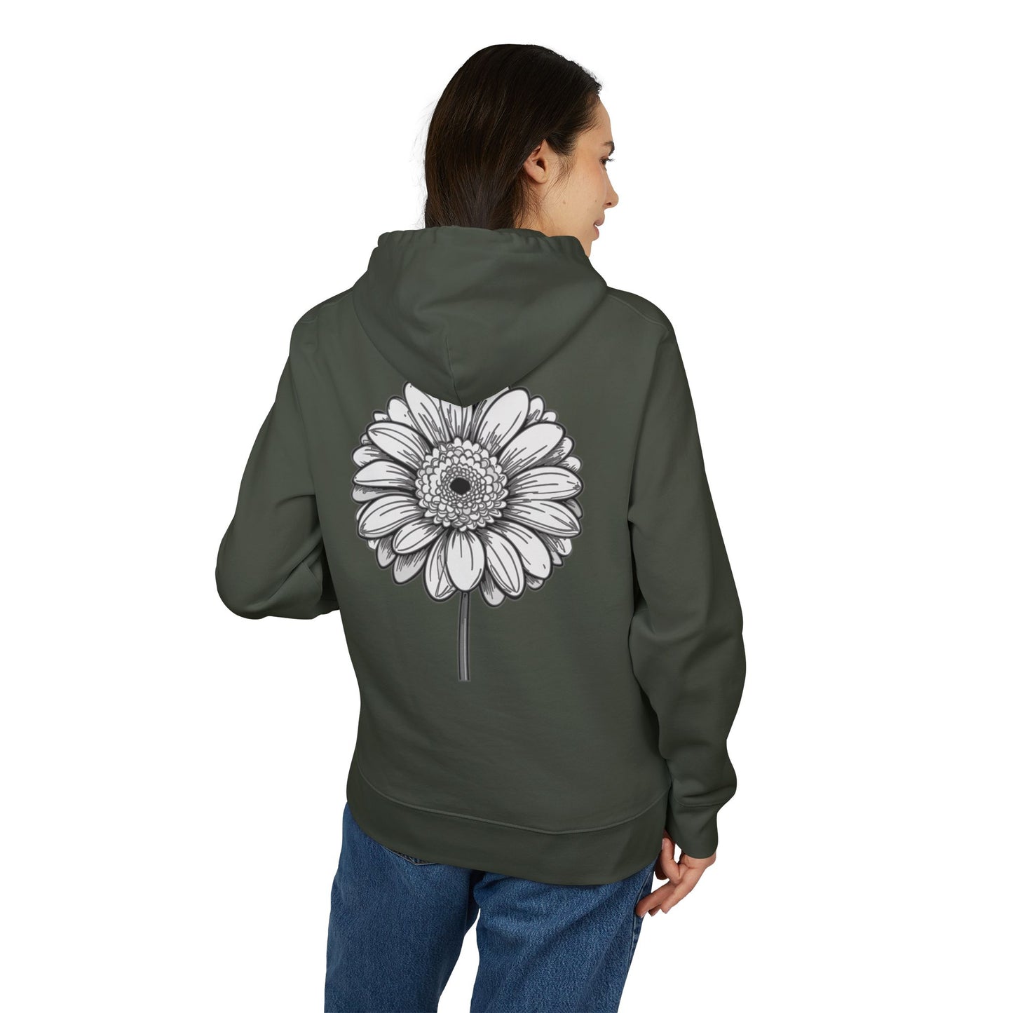 Groovy Flower Design Unisex Hoodie – Heavy Blend™ Sweatshirt for Casual Vibes