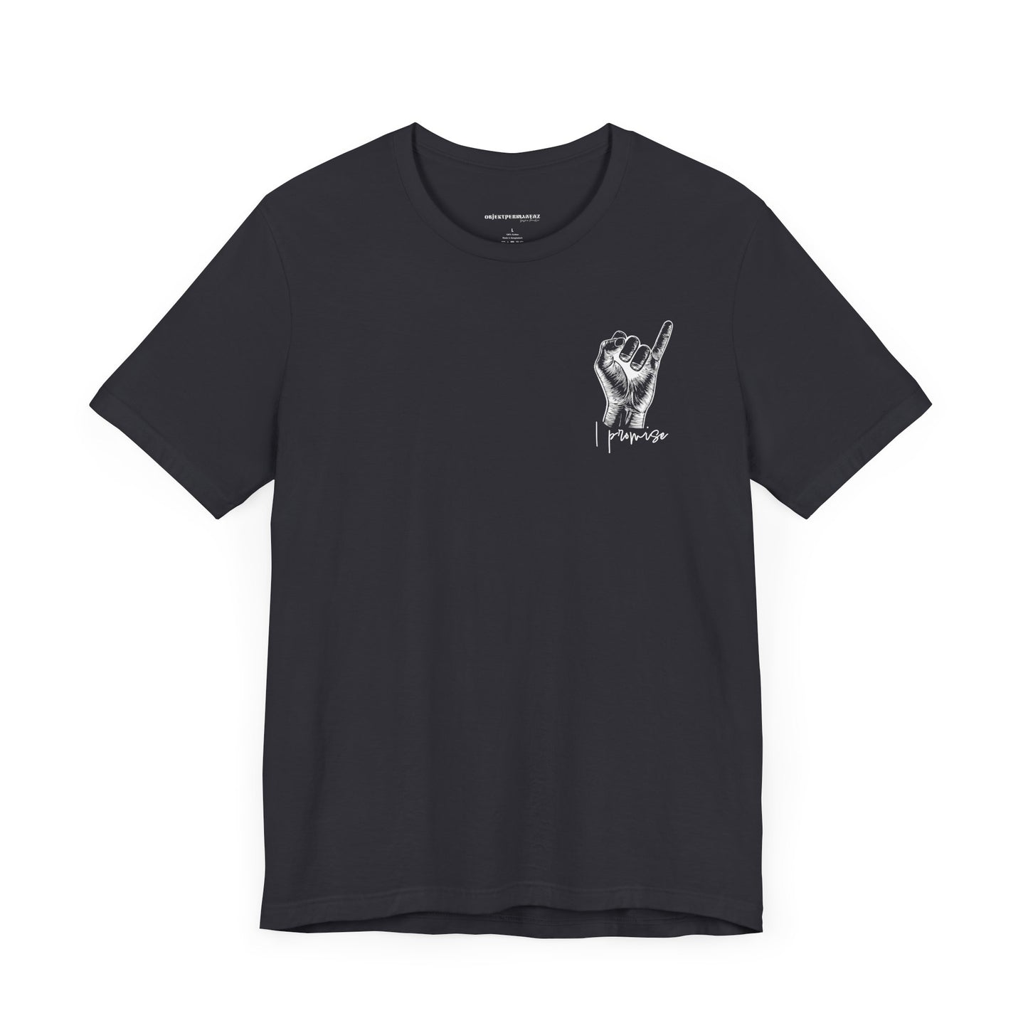 Unisex Peace Promise Tee - Stylish Hand Graphic Short Sleeve Shirt
