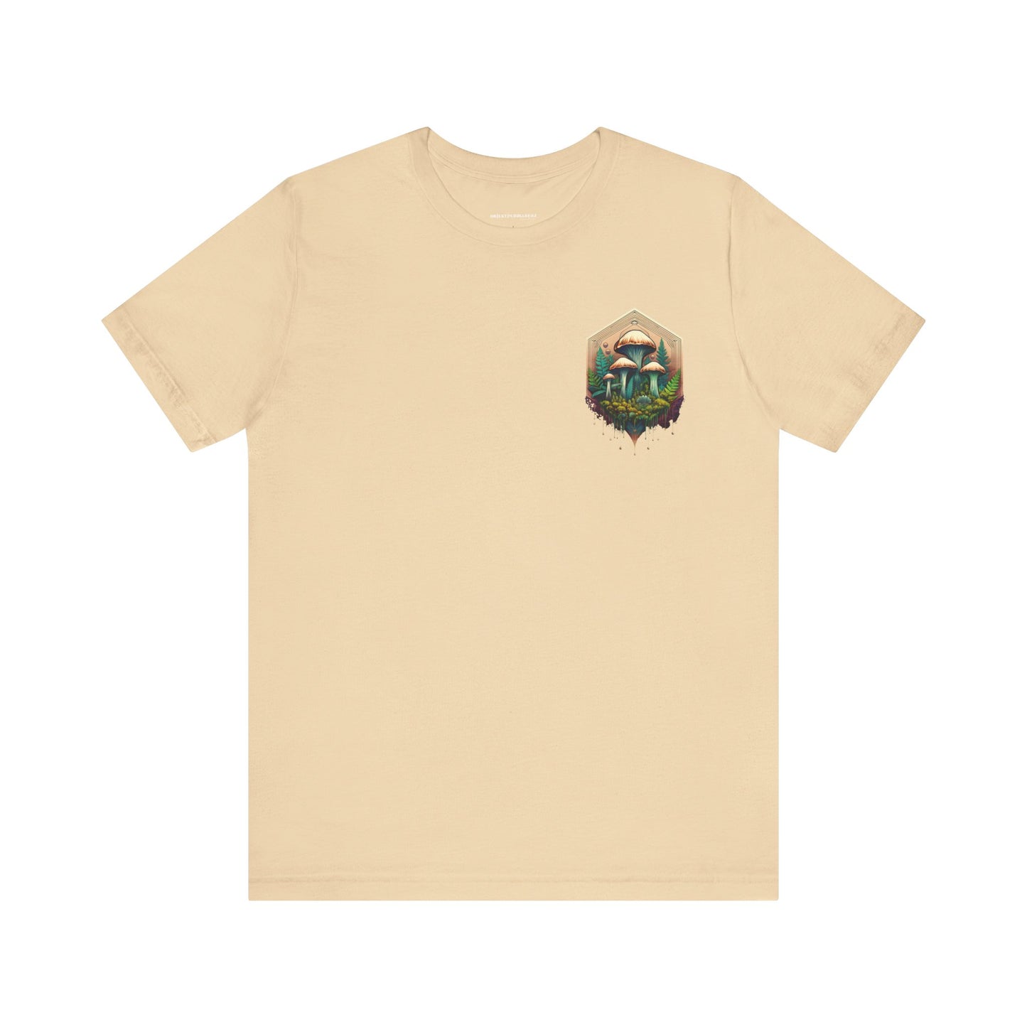 Mystical Mushroom Unisex Jersey Tee - Nature-Inspired Design