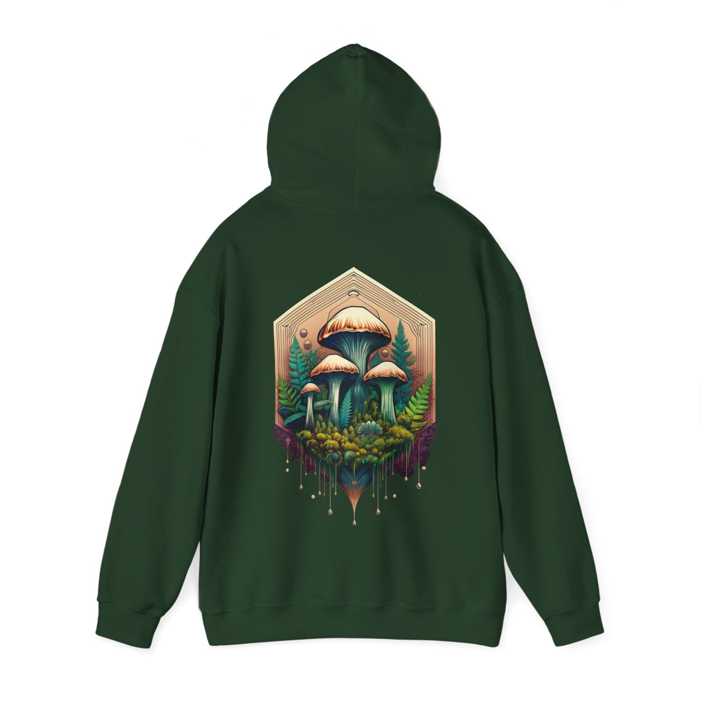 Nature-Inspired Unisex Hoodie with Mushroom Design