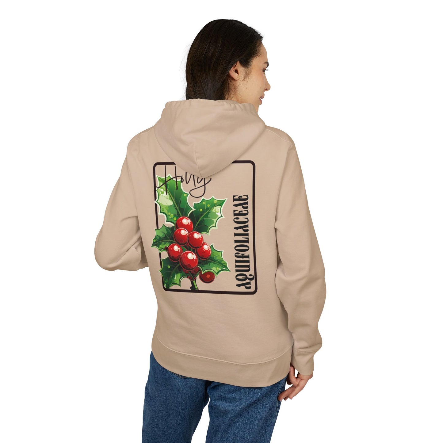 Holiday Holly Hooded Sweatshirt - Unisex Christmas Apparel