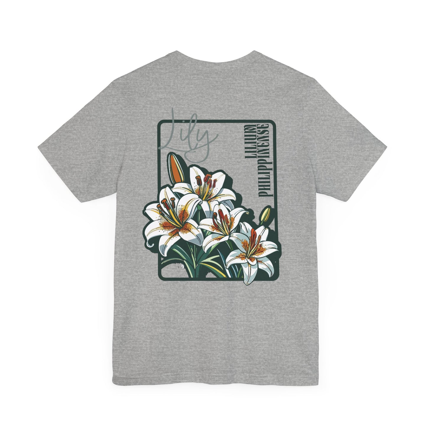 Floral Unisex T-Shirt – 'Lily' Design for Nature Lovers