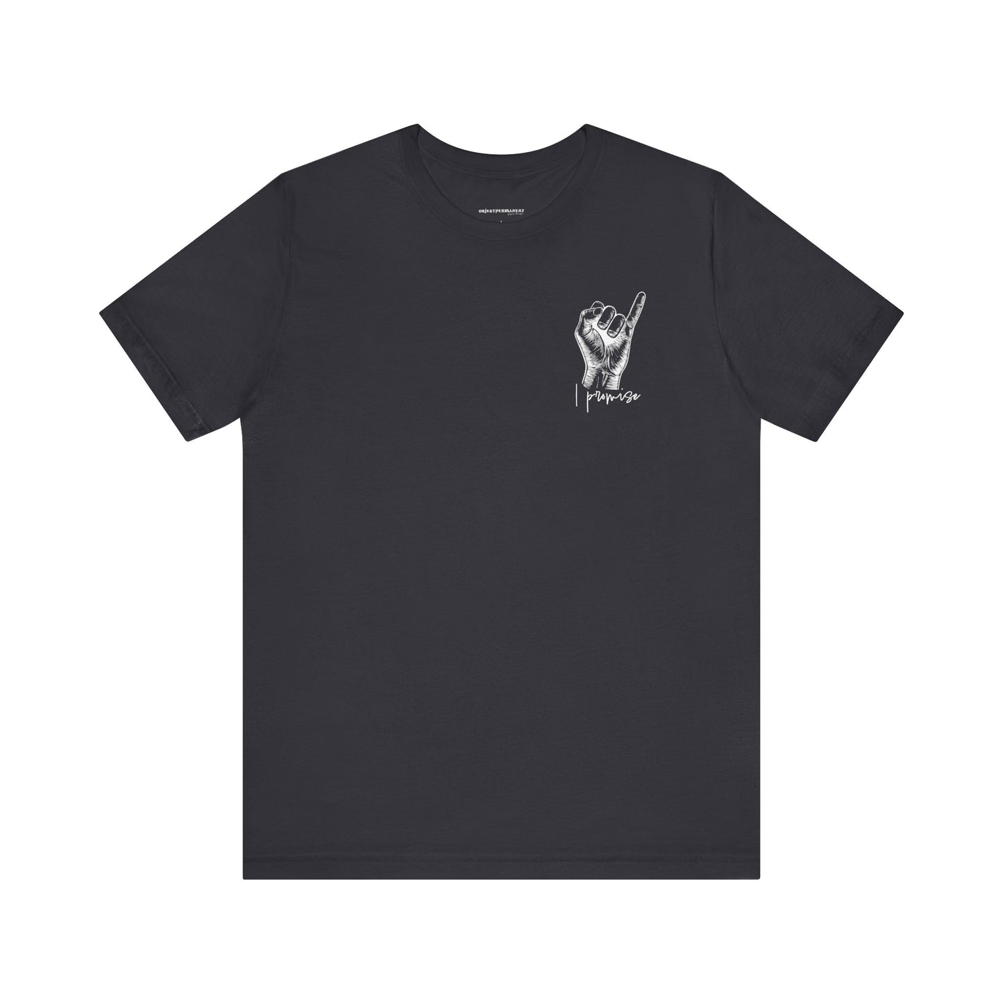 Unisex Peace Promise Tee - Stylish Hand Graphic Short Sleeve Shirt
