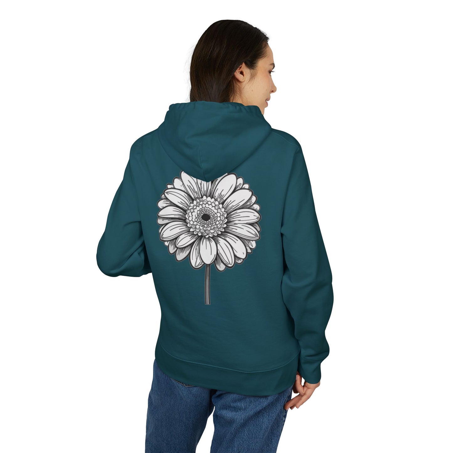 Groovy Flower Design Unisex Hoodie – Heavy Blend™ Sweatshirt for Casual Vibes