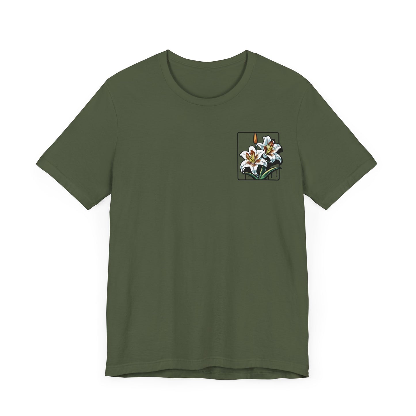 Floral Unisex T-Shirt – 'Lily' Design for Nature Lovers