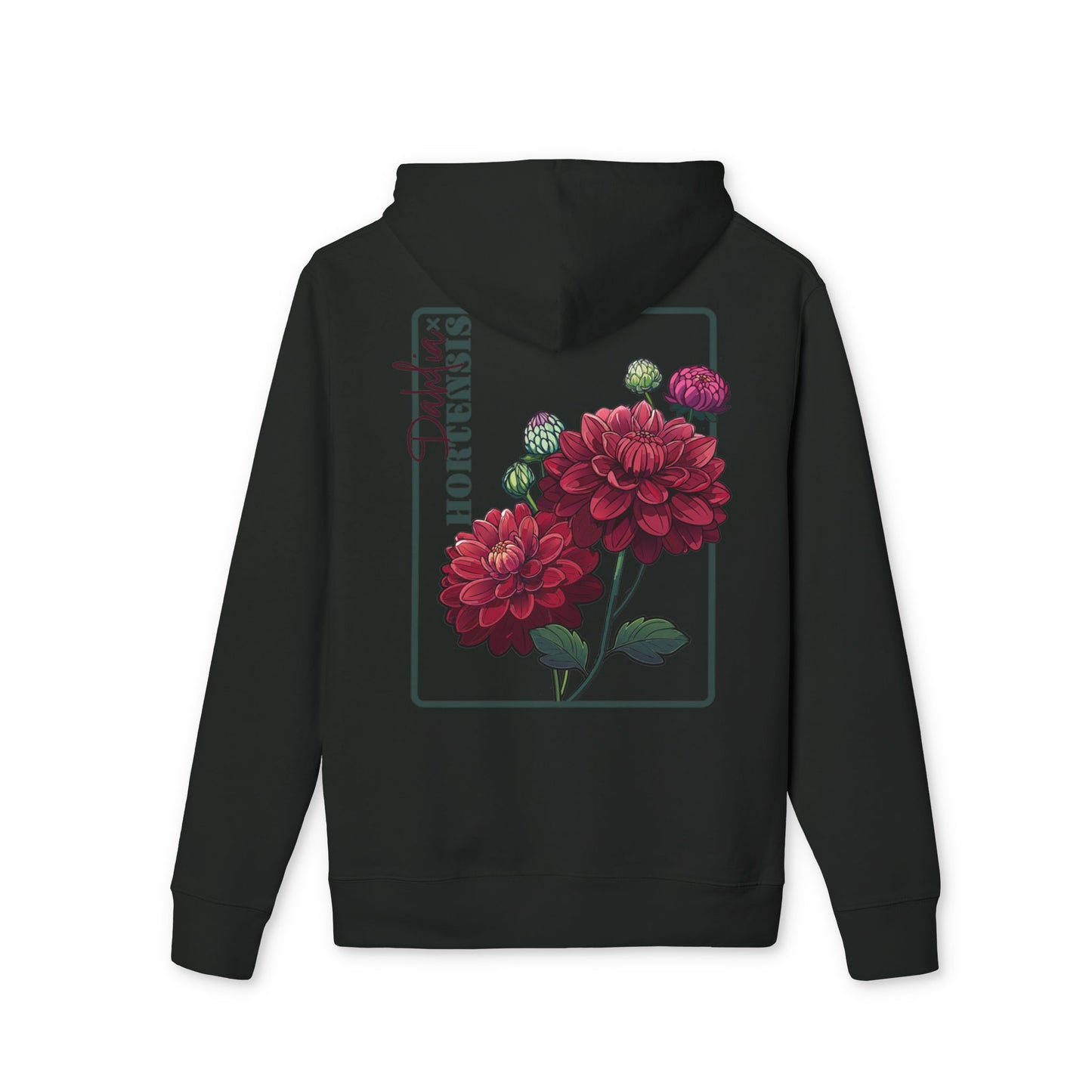 Flower Power Unisex Hoodie - Cozy Fall Floral Design "Dahlia"