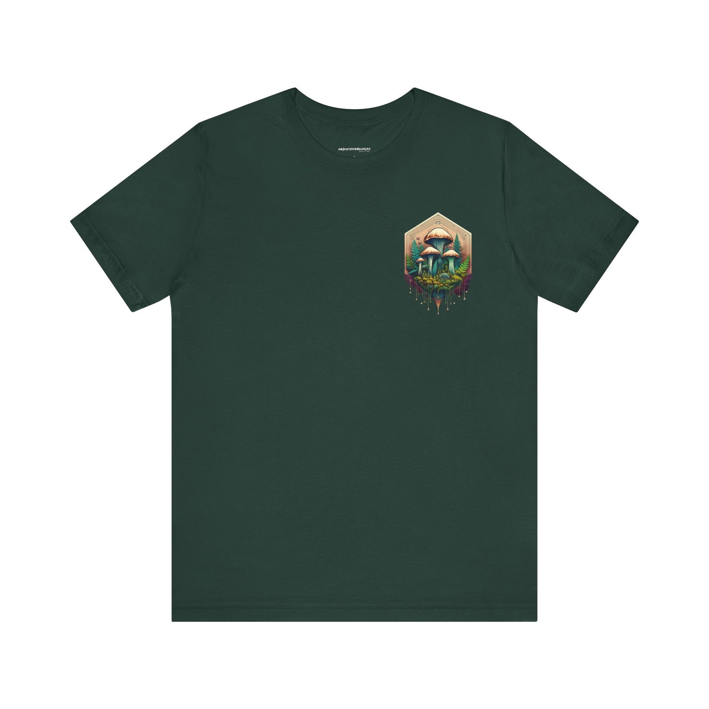 Mystical Mushroom Unisex Jersey Tee - Nature-Inspired Design