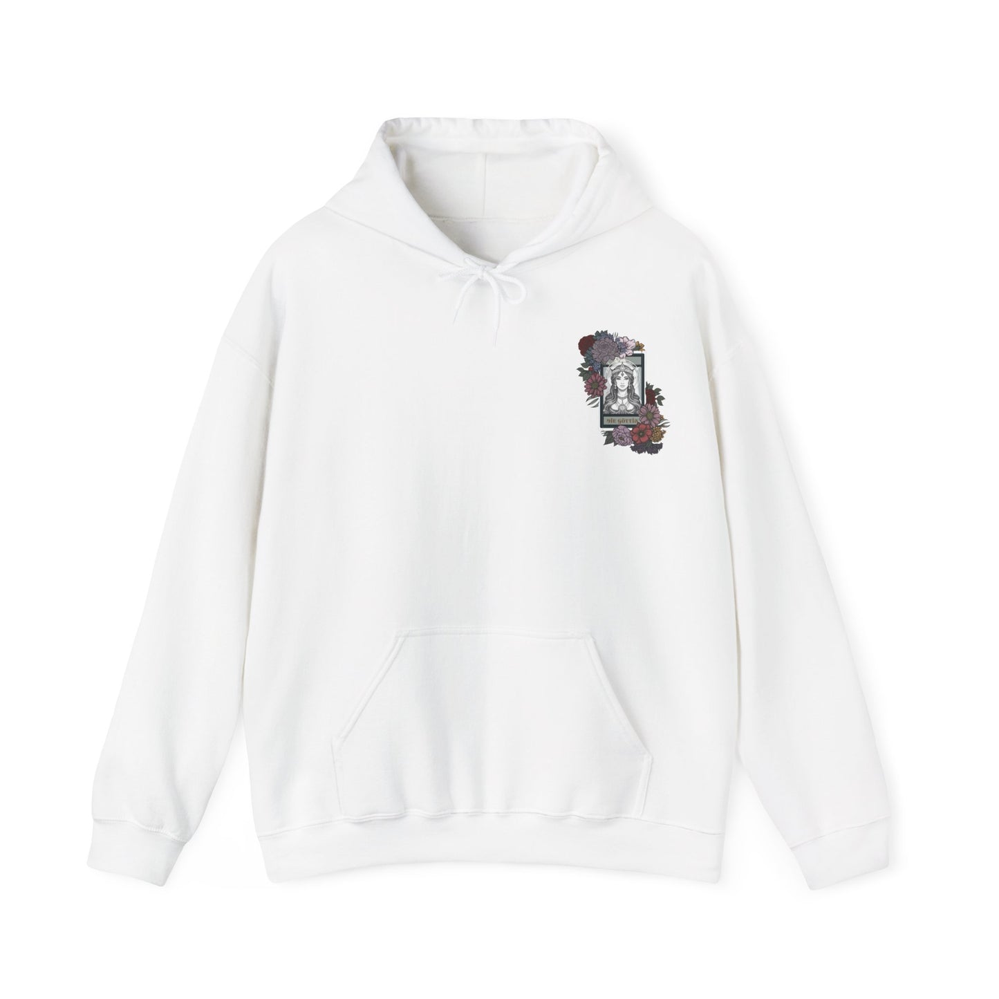 Floral Goddess Unisex Hoodie - Heavy Blend™ Sweatshirt for Cozy Comfort