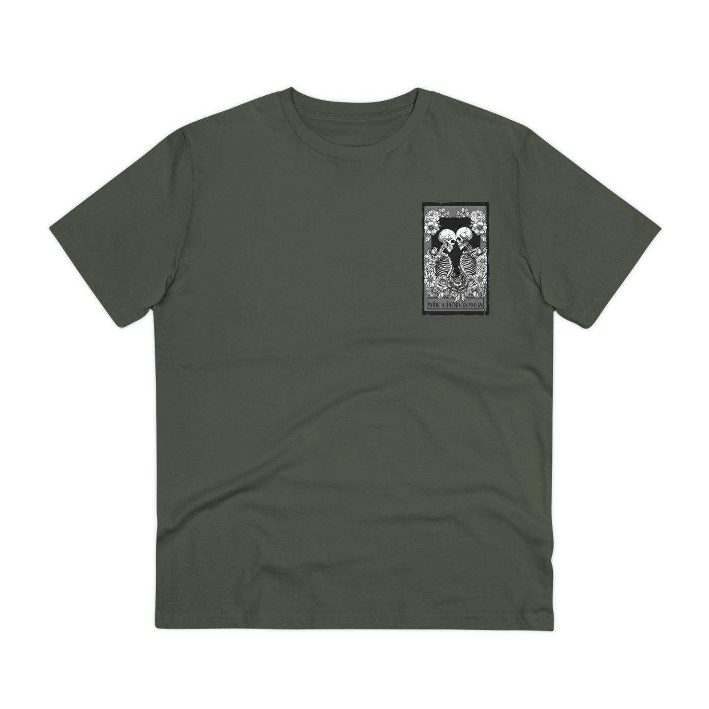 Organic Creator T-Shirt - Unisex with Skeleton Design, Perfect for Art Lovers & Halloween