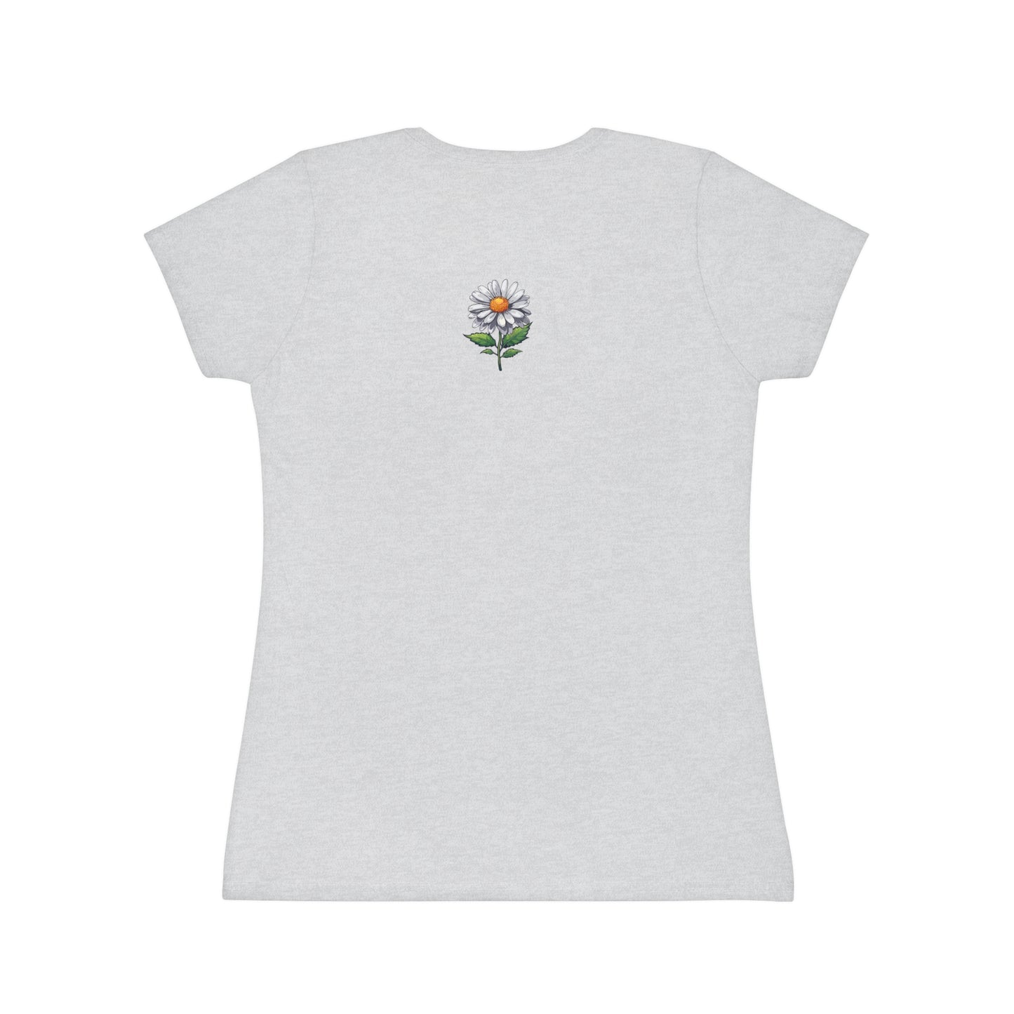 Damen-T-Shirt mit Gänseblümchen-Print – Ikonisches Design für lässigen Stil und den Alltag