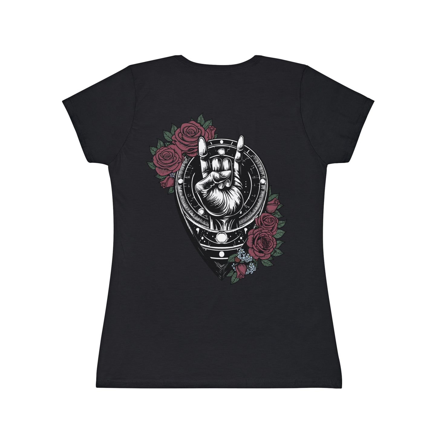 Rocking Floral Women's T-Shirt - Iconic Design with Roses