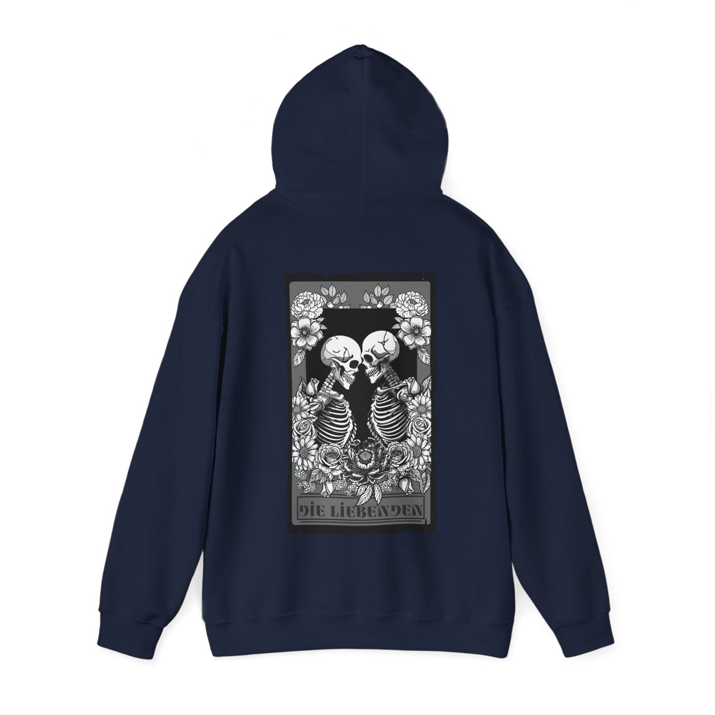 Die Liebenden Skeletons Hoodie - Unisex Heavy Blend Sweatshirt for Halloween & Unique Styling