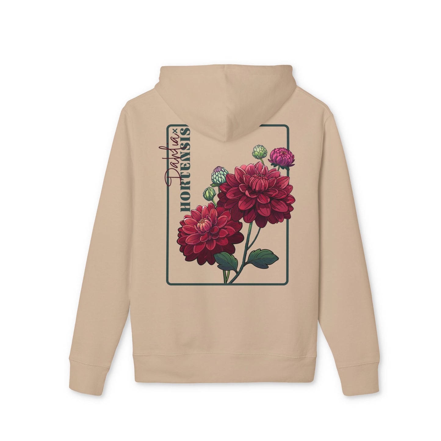 Flower Power Unisex Hoodie - Cozy Fall Floral Design "Dahlia"