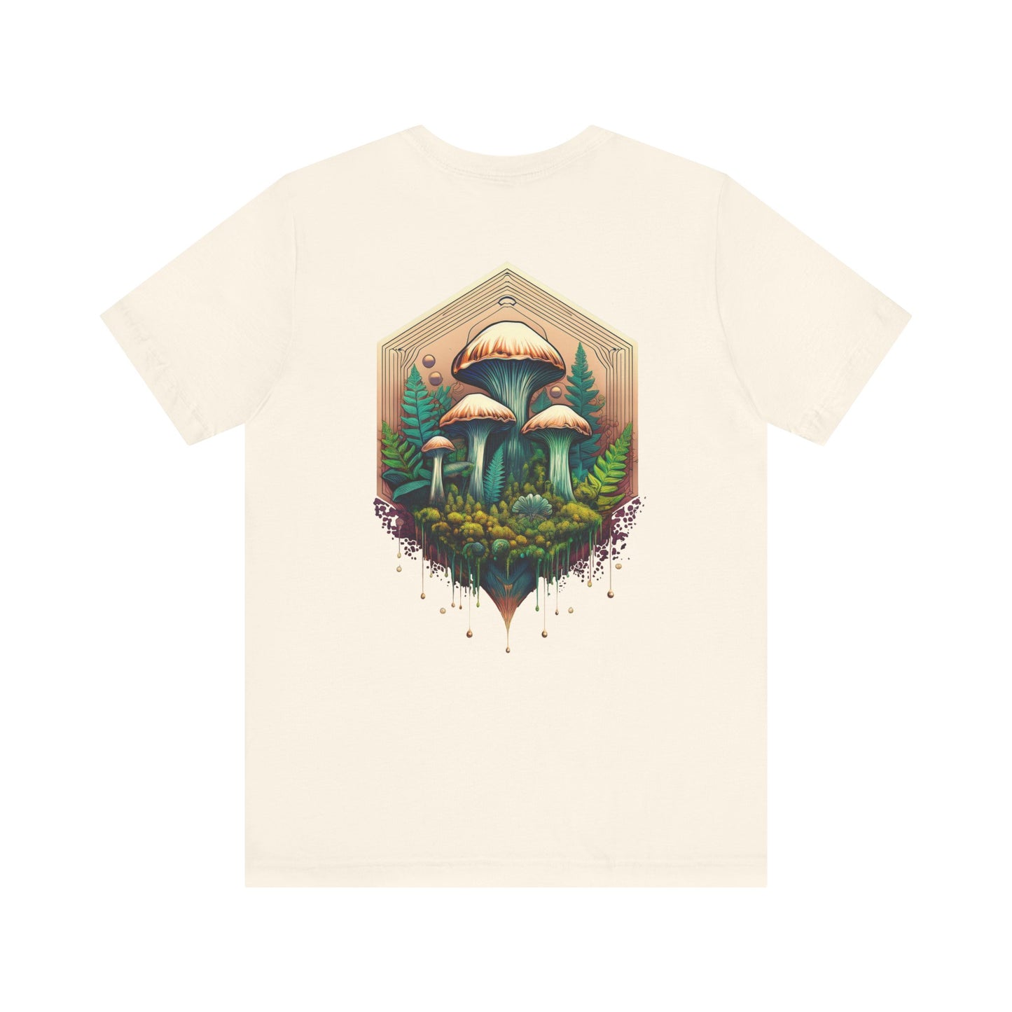 Mystical Mushroom Unisex Jersey Tee - Nature-Inspired Design