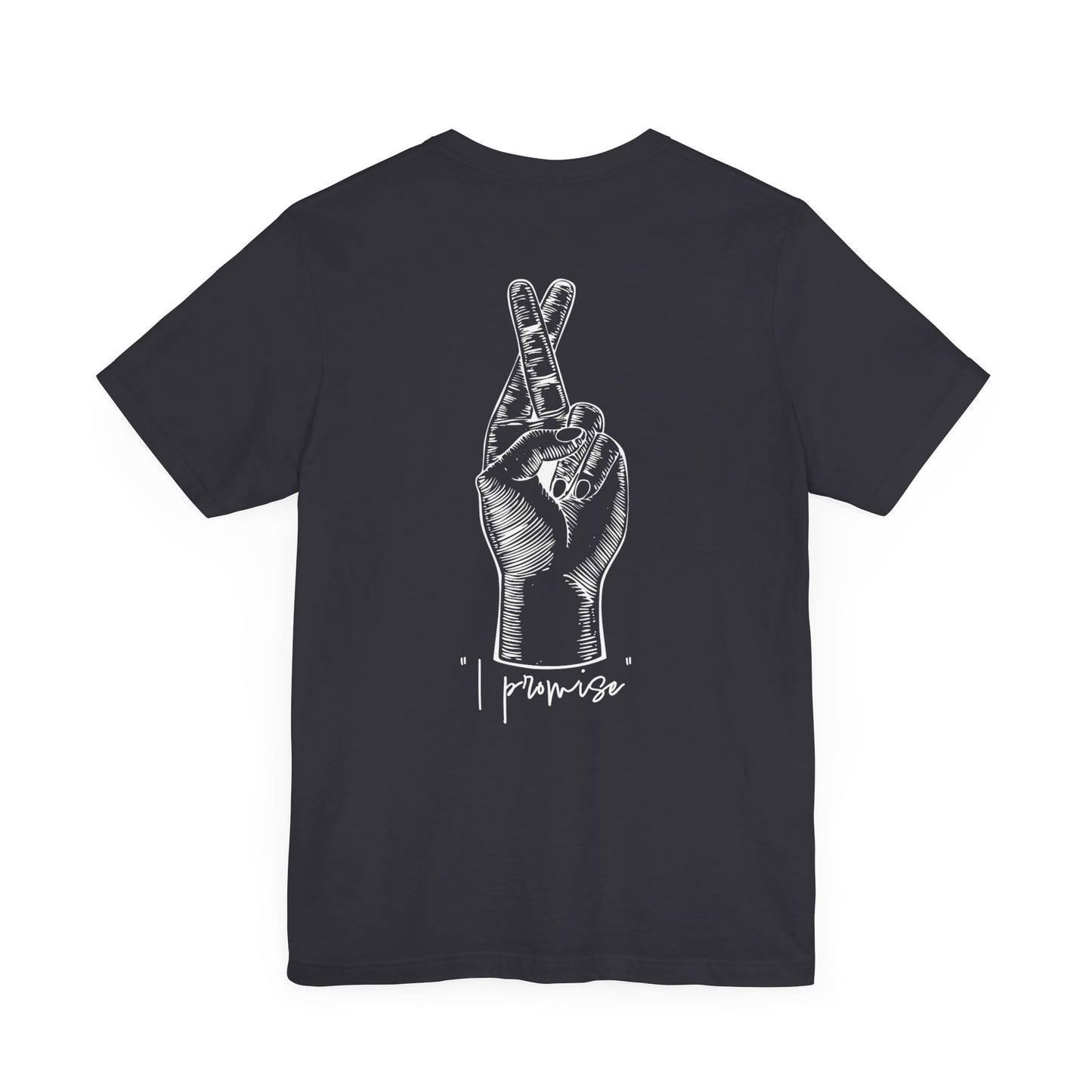 Unisex Peace Promise Tee - Stylish Hand Graphic Short Sleeve Shirt
