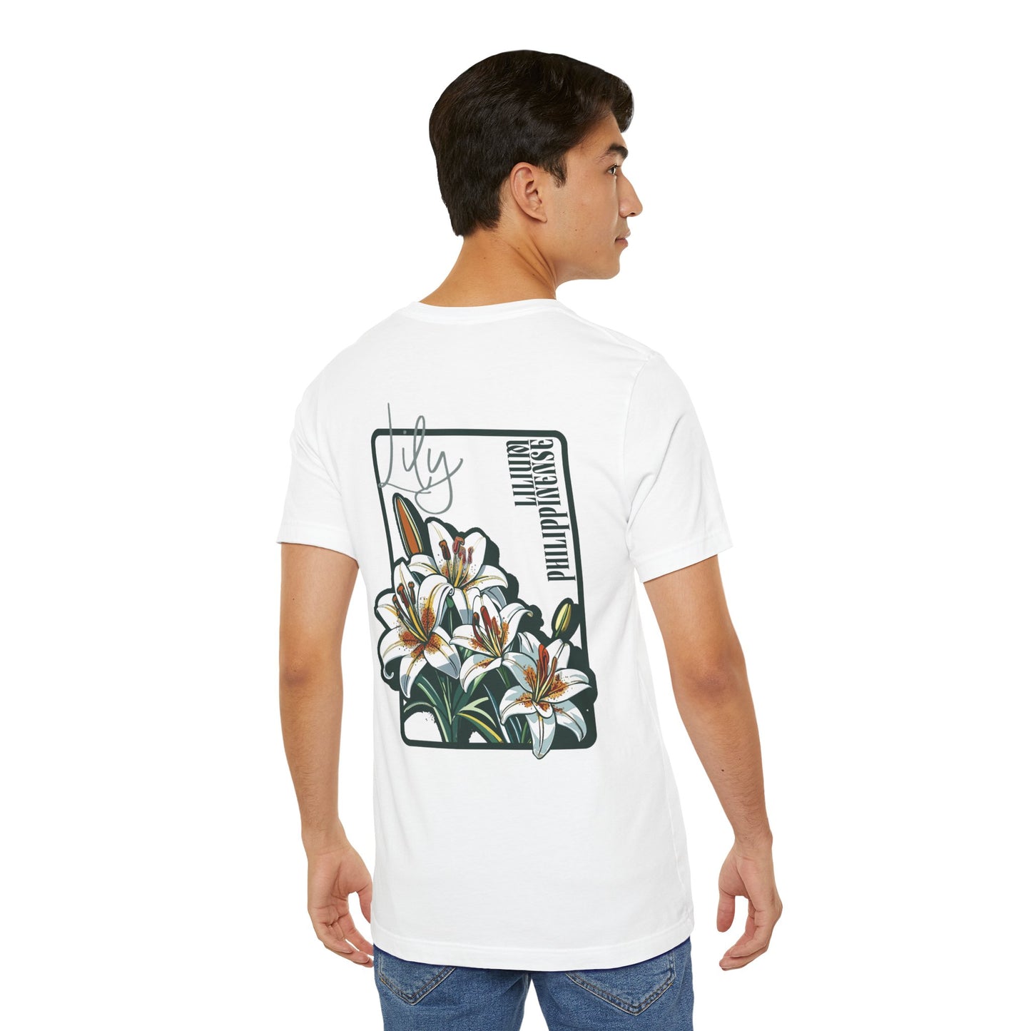 Floral Unisex T-Shirt – 'Lily' Design for Nature Lovers