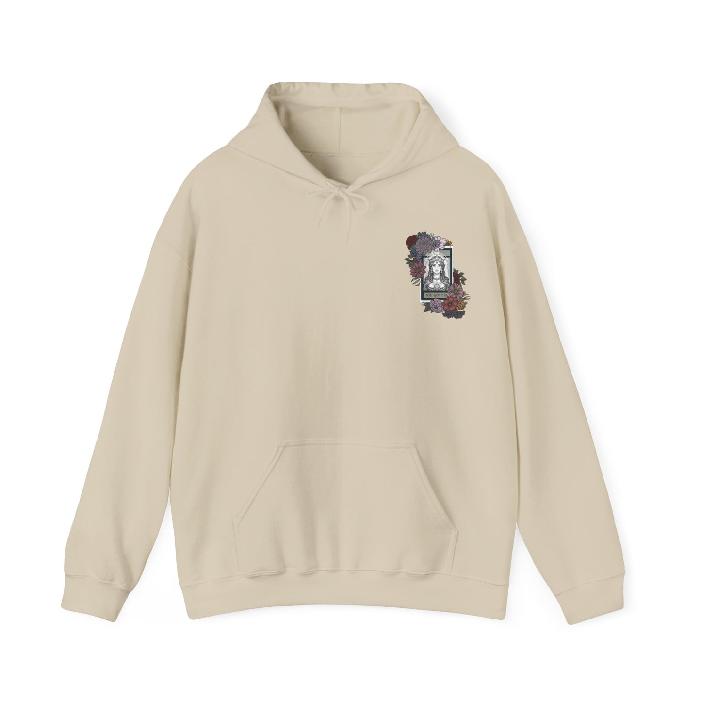 Floral Goddess Unisex Hoodie - Heavy Blend™ Sweatshirt for Cozy Comfort
