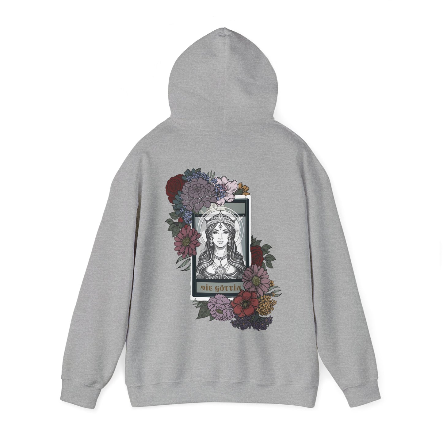 Floral Goddess Unisex Hoodie - Heavy Blend™ Sweatshirt for Cozy Comfort