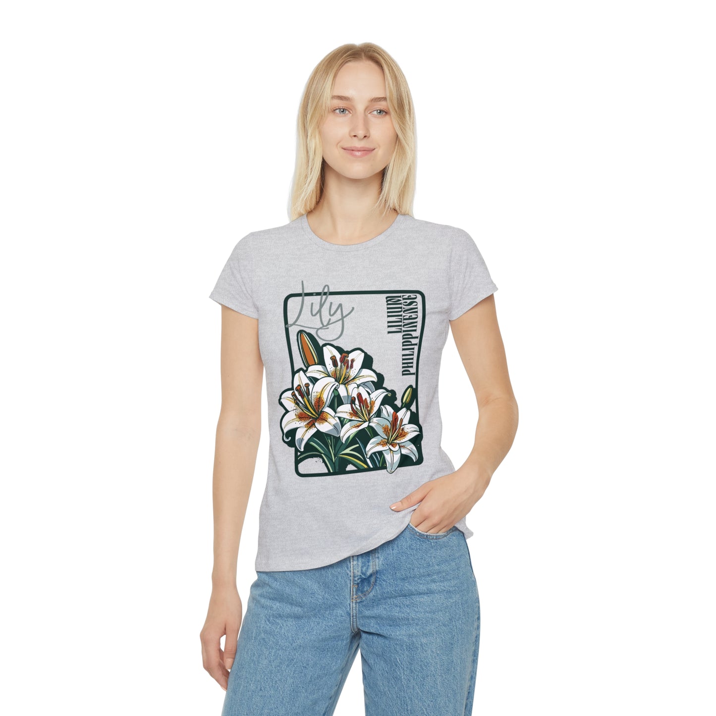 Floral Women's Iconic T-Shirt - Lily Design