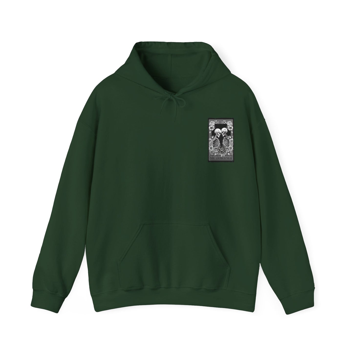 Die Liebenden Skeletons Hoodie - Unisex Heavy Blend Sweatshirt for Halloween & Unique Styling
