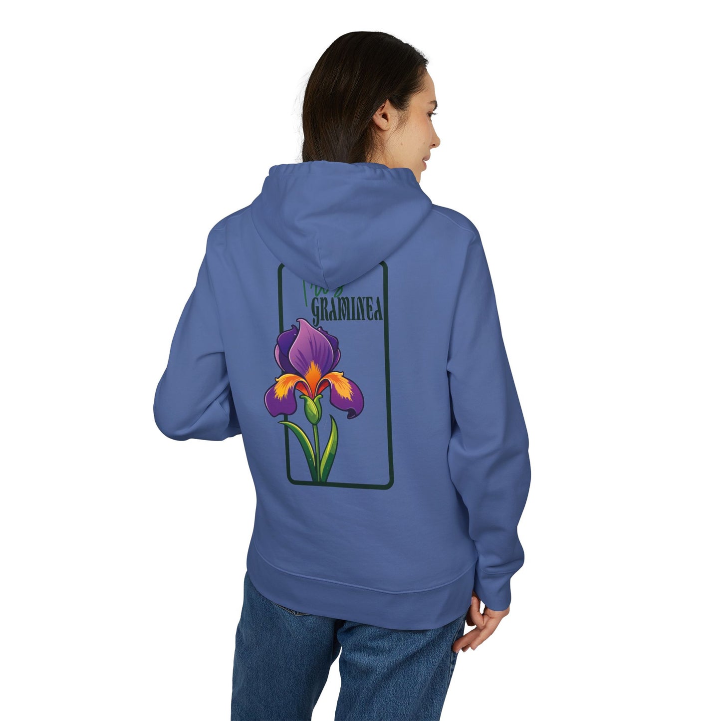 Floral Graphic Unisex Hoodie - Perfect for Spring Celebrations "Iris"