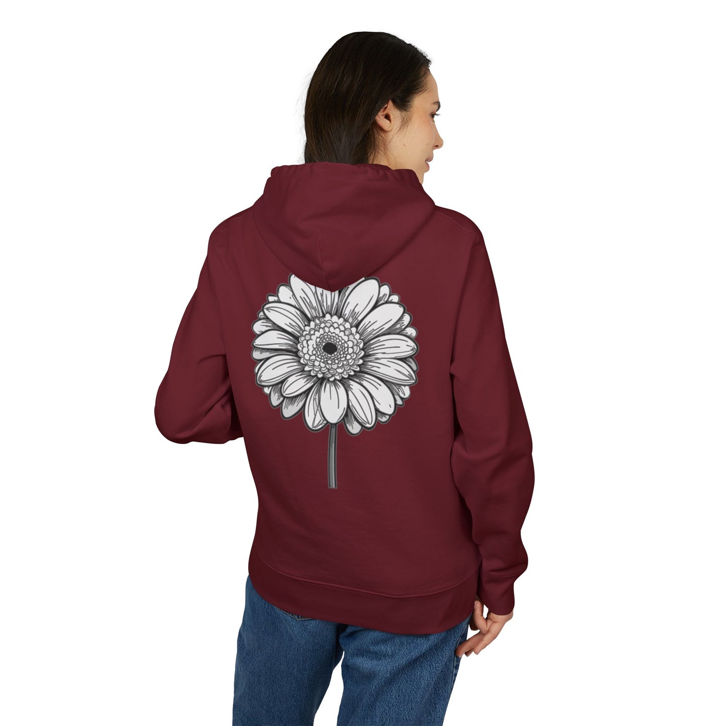 Groovy Flower Design Unisex Hoodie – Heavy Blend™ Sweatshirt for Casual Vibes