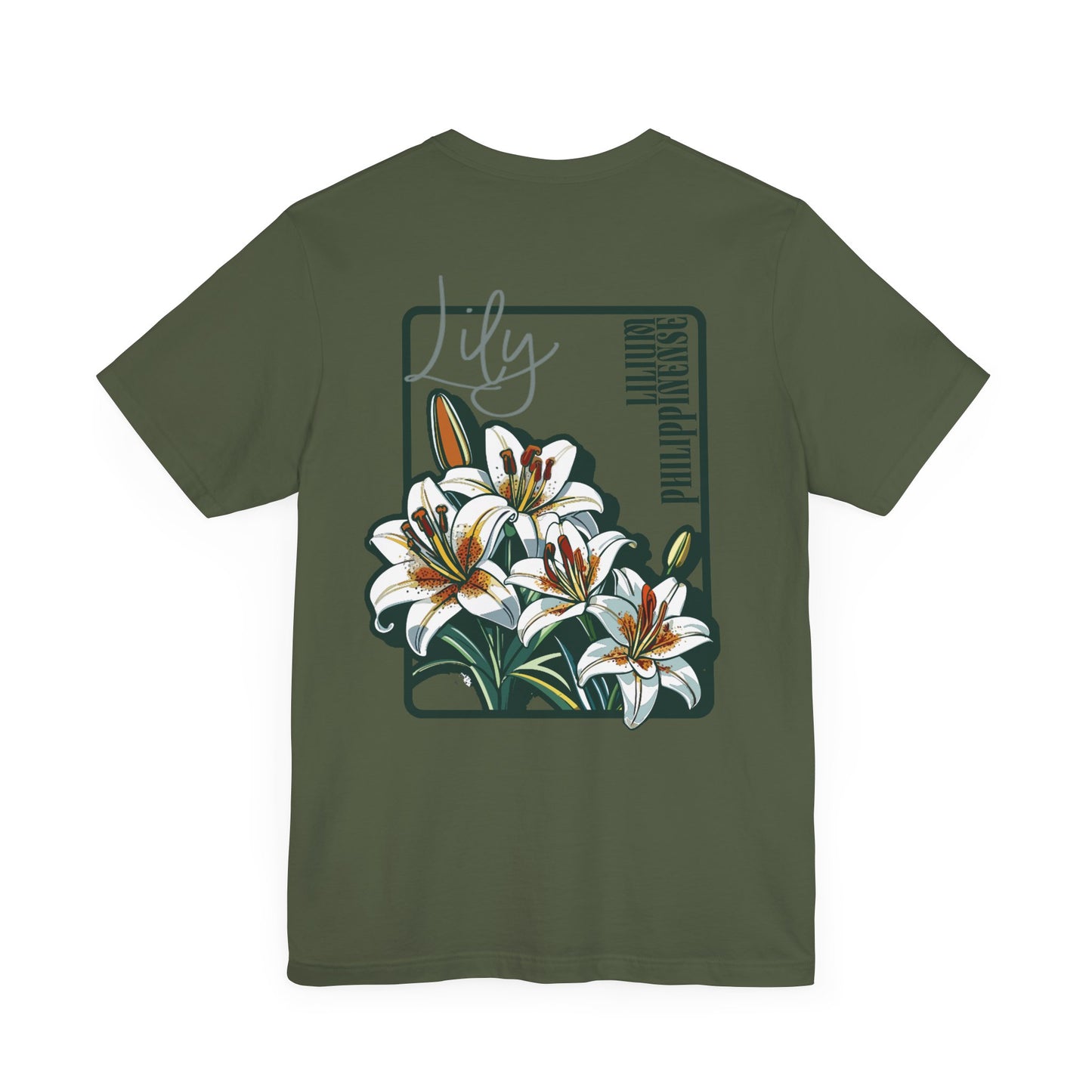 Floral Unisex T-Shirt – 'Lily' Design for Nature Lovers