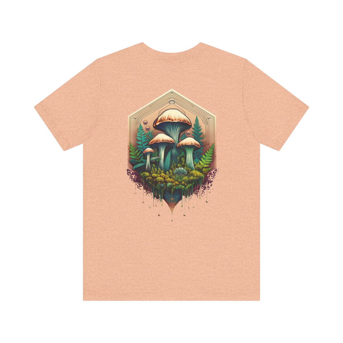 Mystical Mushroom Unisex Jersey Tee - Nature-Inspired Design
