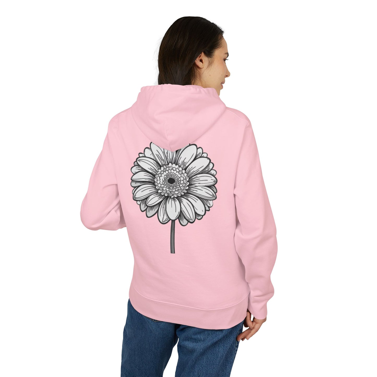 Groovy Flower Design Unisex Hoodie – Heavy Blend™ Sweatshirt for Casual Vibes