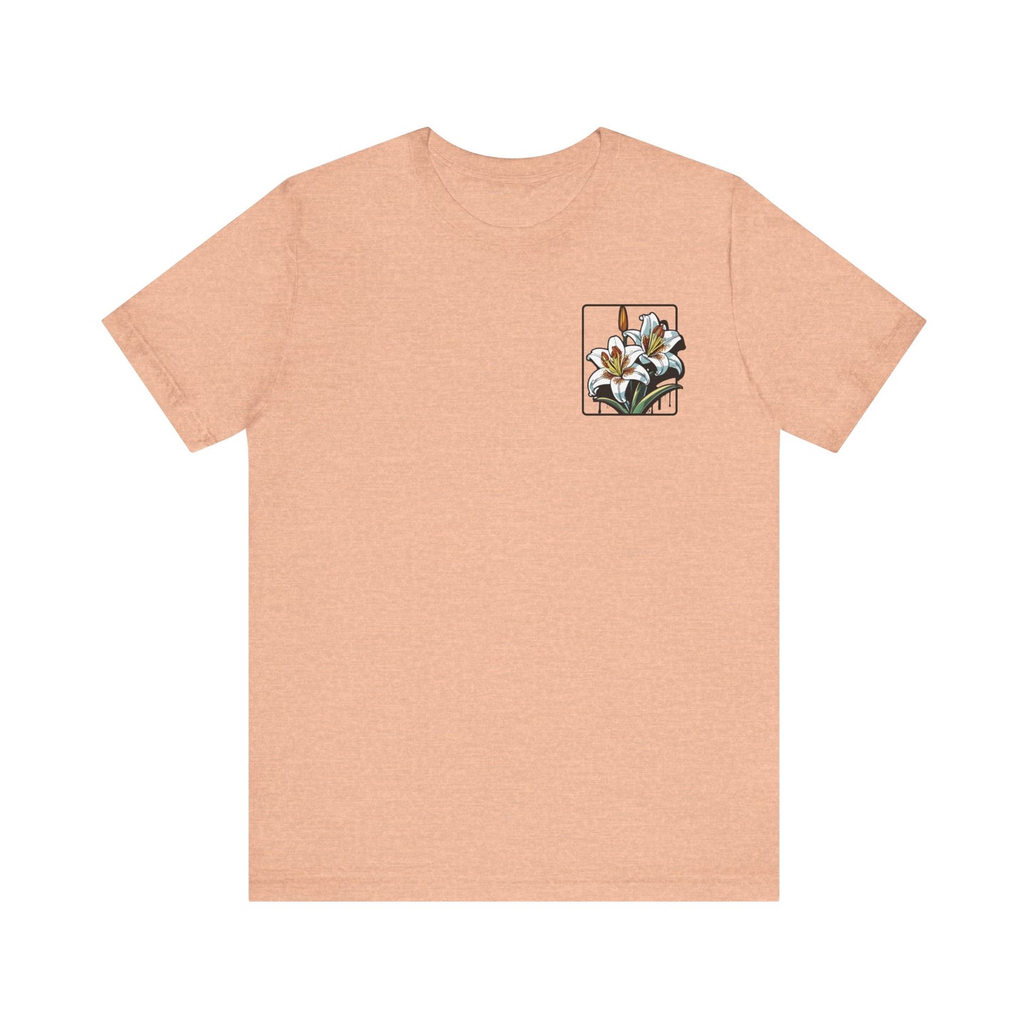 Floral Unisex T-Shirt – 'Lily' Design for Nature Lovers