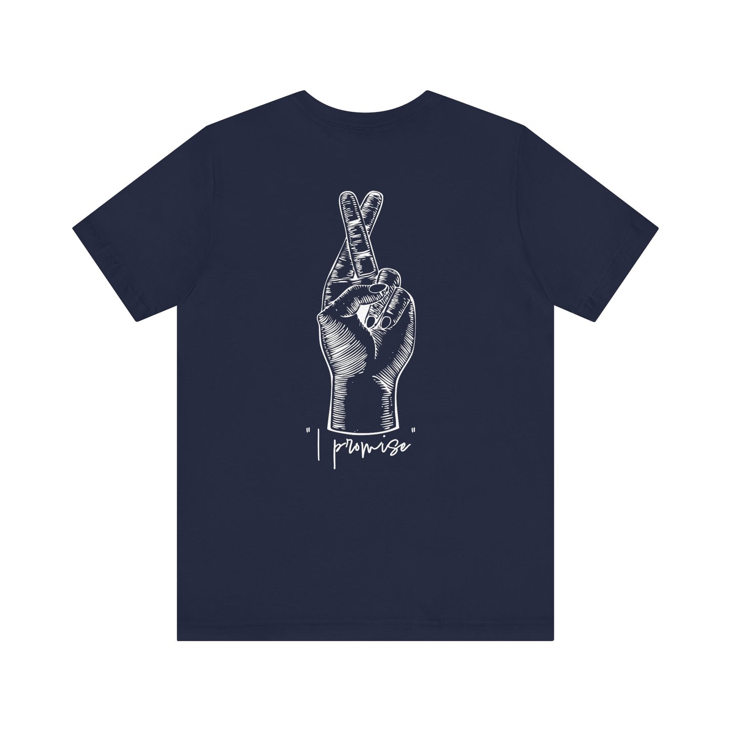 Unisex Peace Promise Tee - Stylish Hand Graphic Short Sleeve Shirt