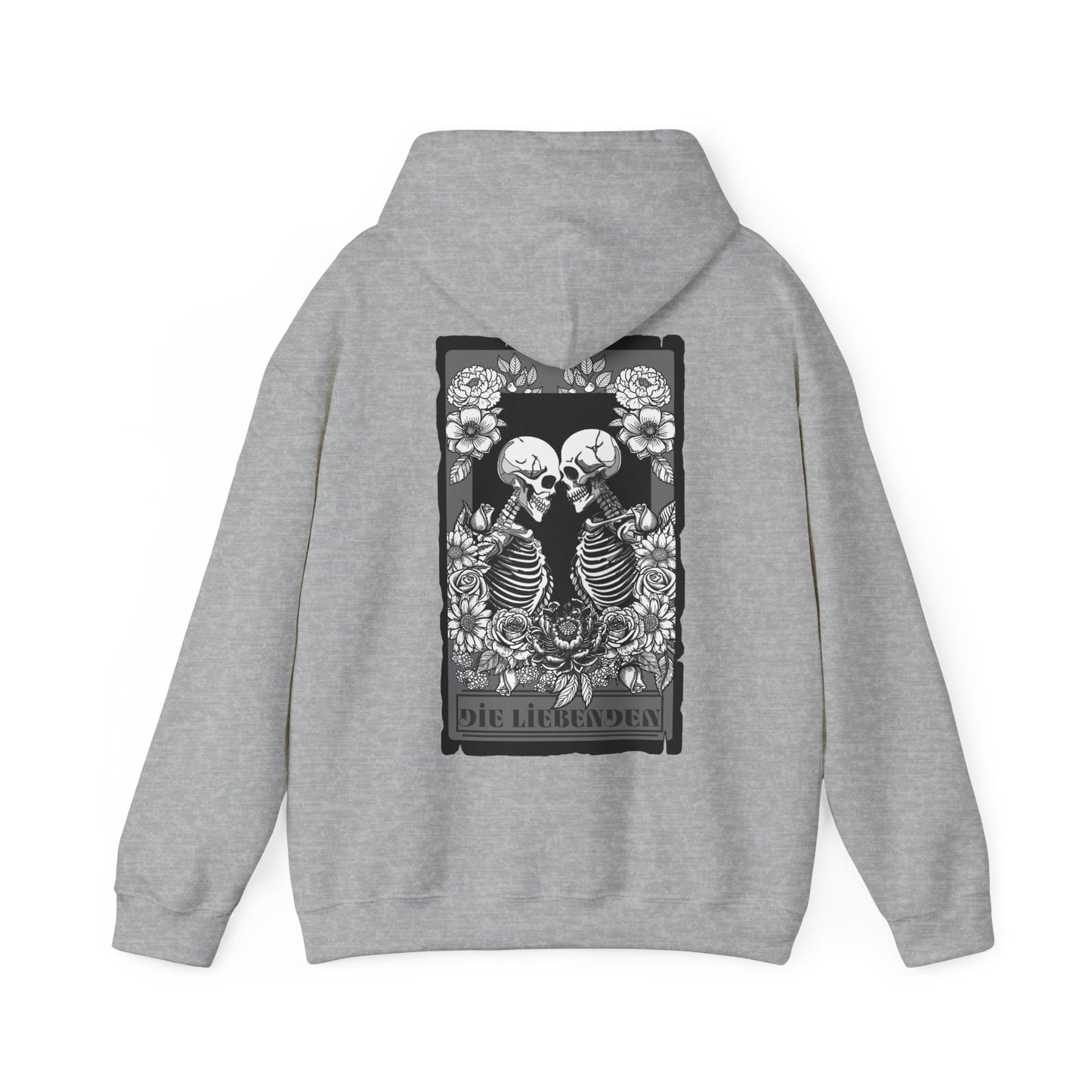 Die Liebenden Skeletons Hoodie - Unisex Heavy Blend Sweatshirt for Halloween & Unique Styling