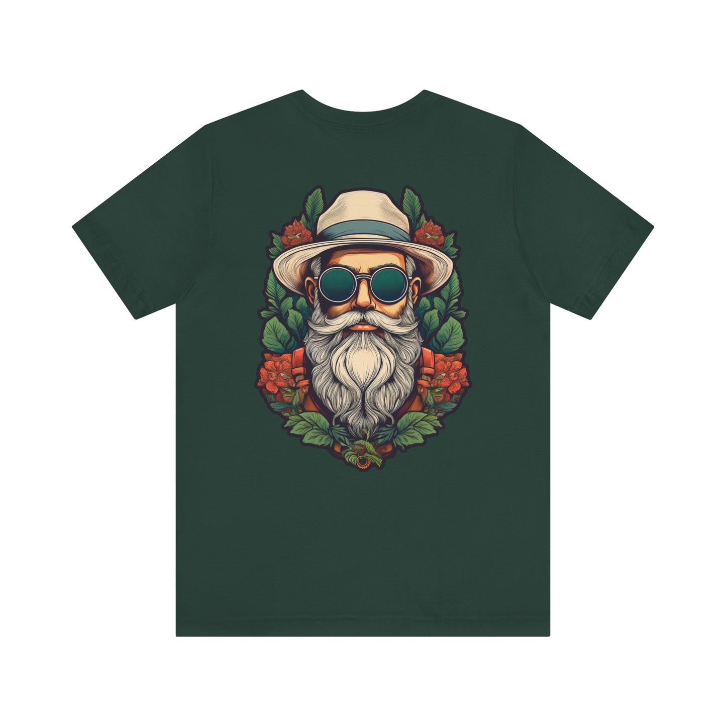 Cool Vintage-Inspired Unisex Tee - Bearded Man with Sunglasses Design