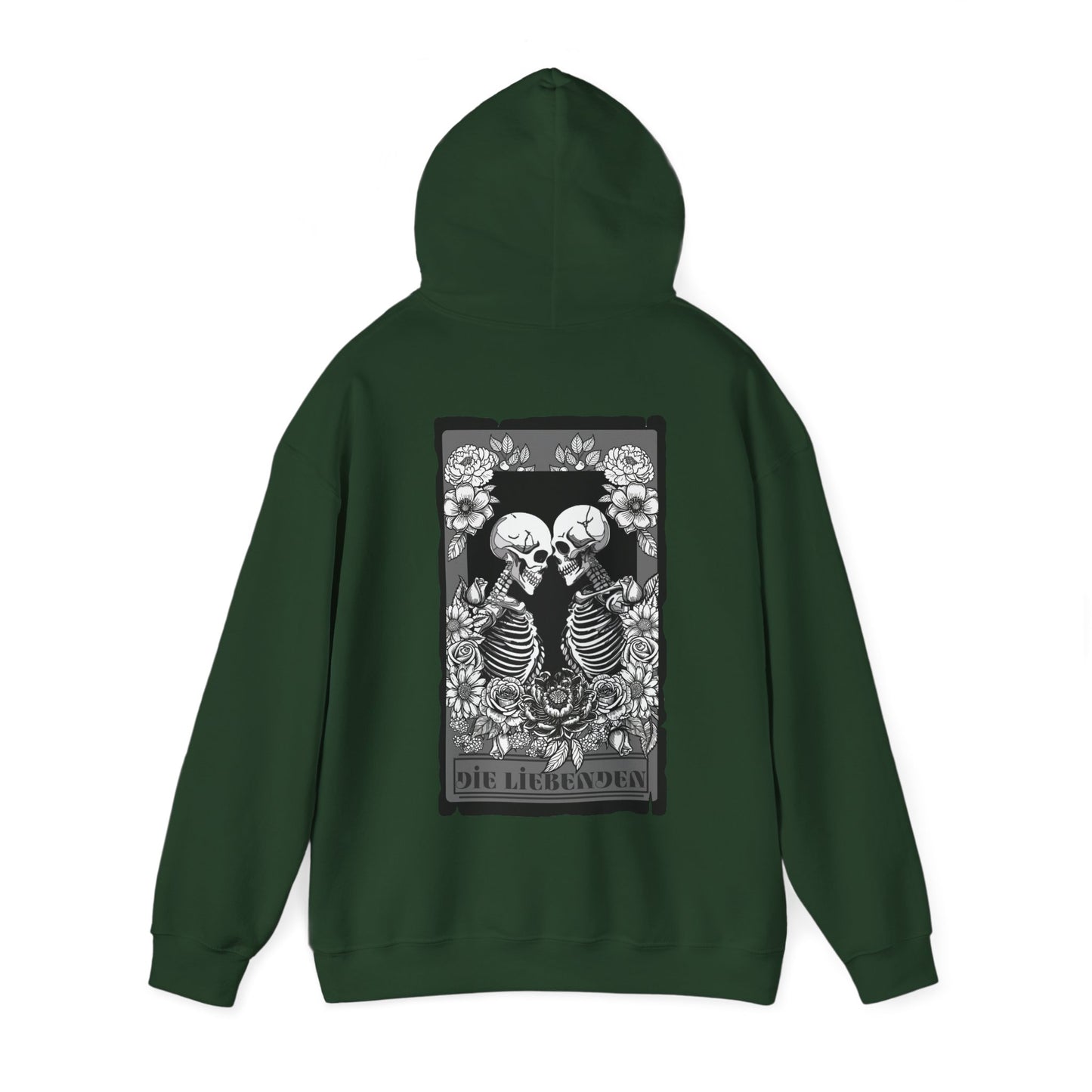 Die Liebenden Skeletons Hoodie - Unisex Heavy Blend Sweatshirt for Halloween & Unique Styling