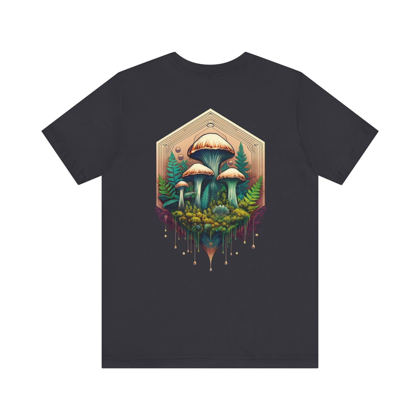 Mystical Mushroom Unisex Jersey Tee - Nature-Inspired Design