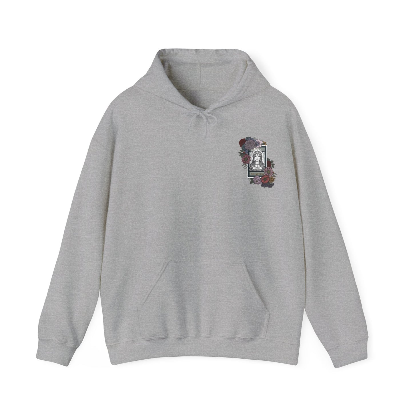 Floral Goddess Unisex Hoodie - Heavy Blend™ Sweatshirt for Cozy Comfort