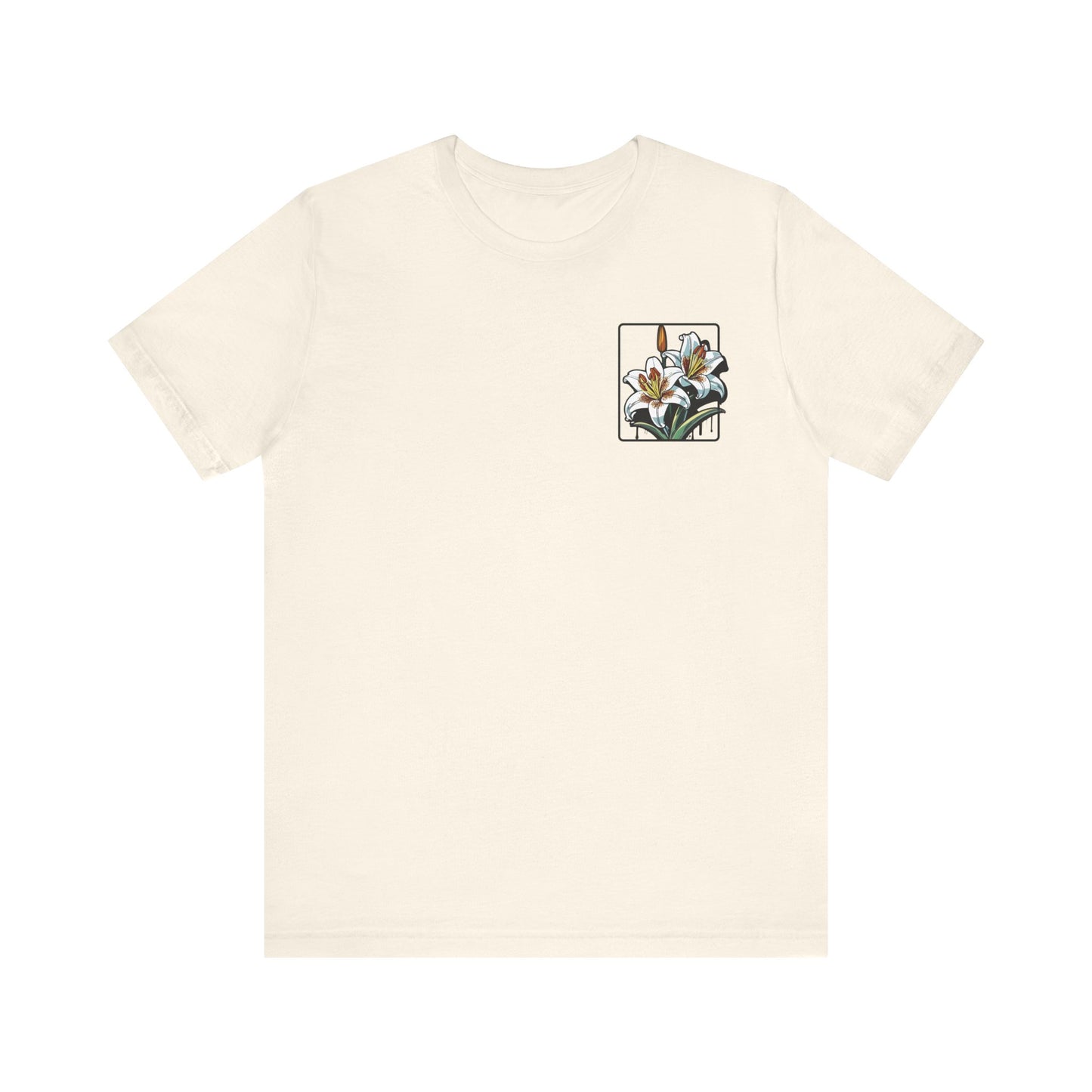 Floral Unisex T-Shirt – 'Lily' Design for Nature Lovers
