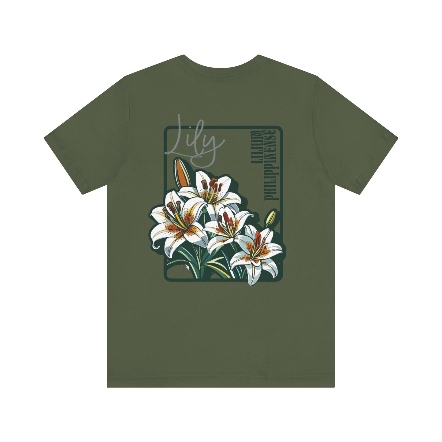 Floral Unisex T-Shirt – 'Lily' Design for Nature Lovers