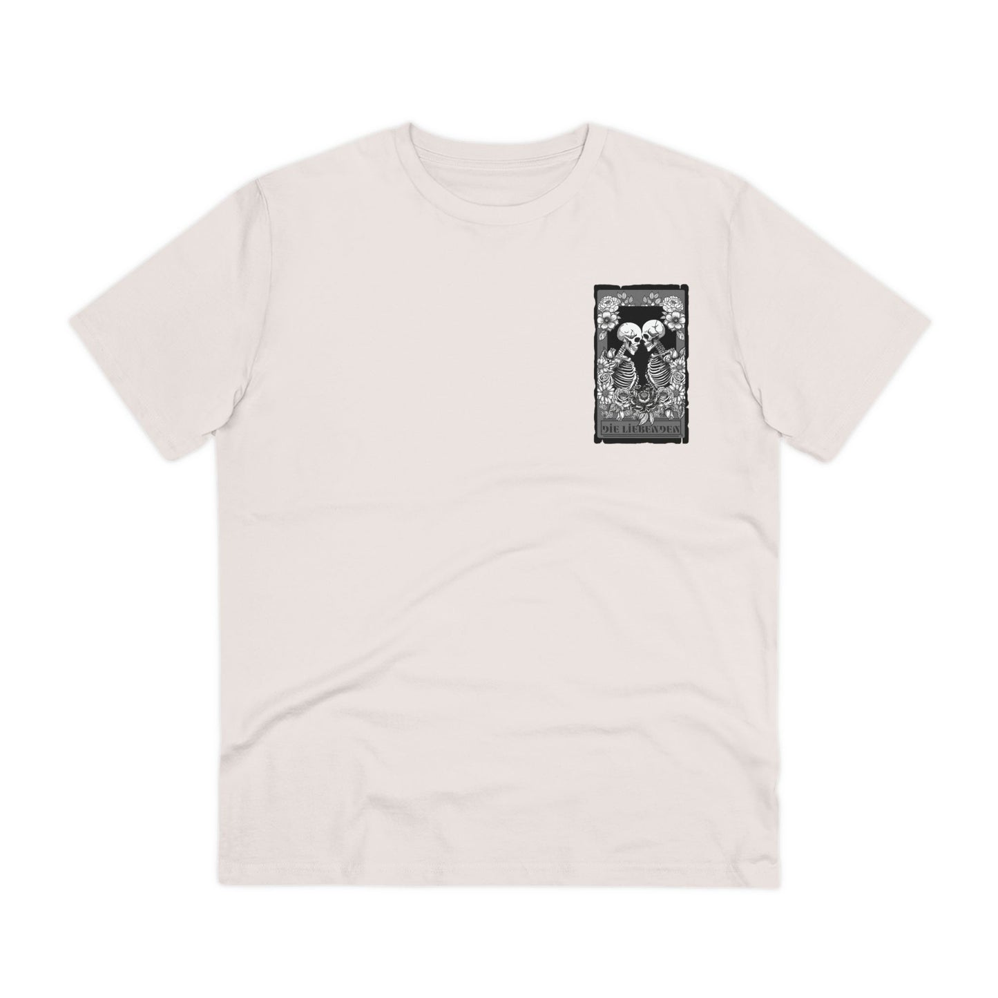 Organic Creator T-Shirt - Unisex with Skeleton Design, Perfect for Art Lovers & Halloween