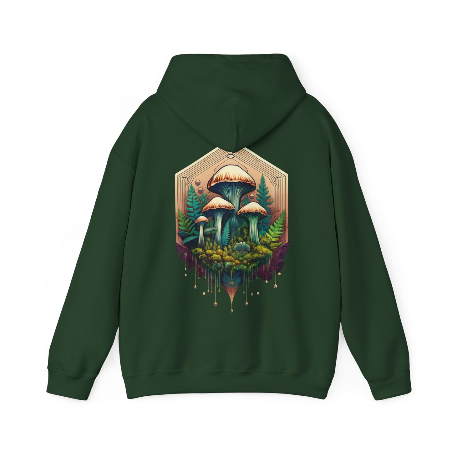 Nature-Inspired Unisex Hoodie with Mushroom Design