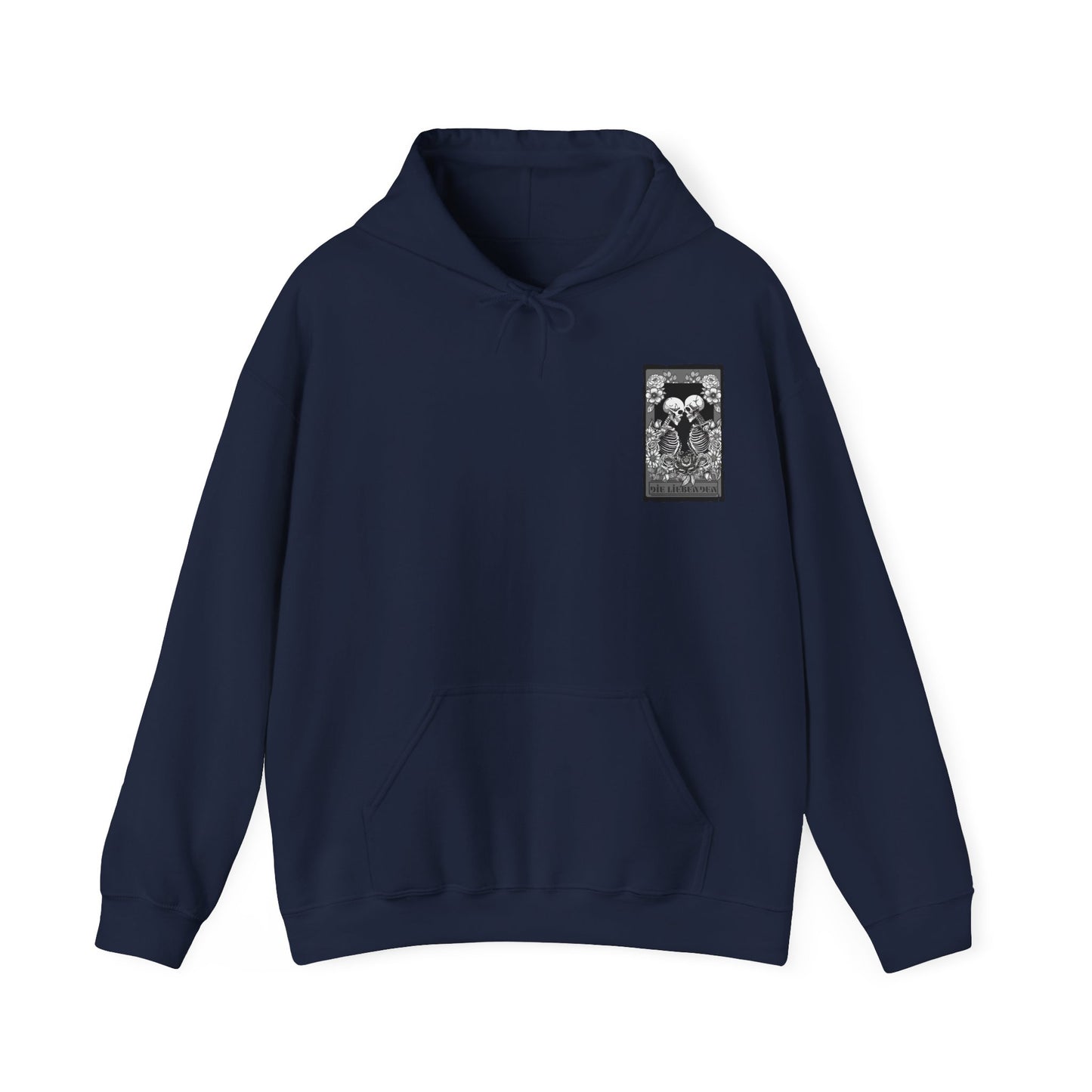 Die Liebenden Skeletons Hoodie - Unisex Heavy Blend Sweatshirt for Halloween & Unique Styling
