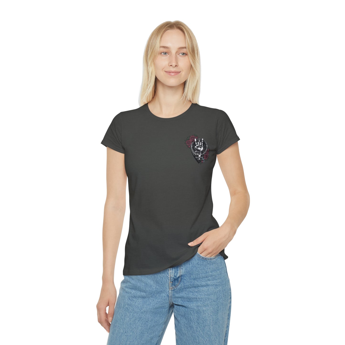 Rocking Floral Women's T-Shirt - Iconic Design with Roses