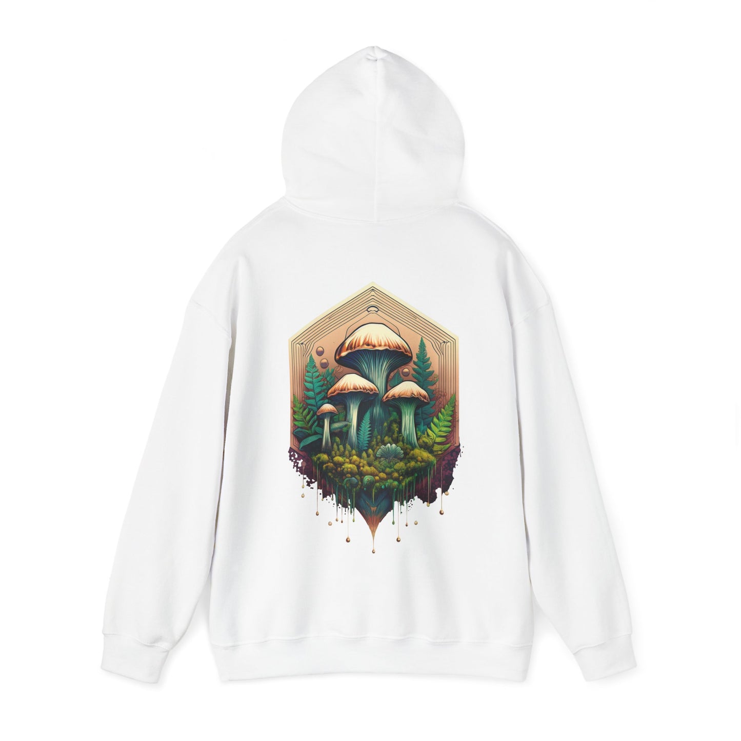 Nature-Inspired Unisex Hoodie with Mushroom Design