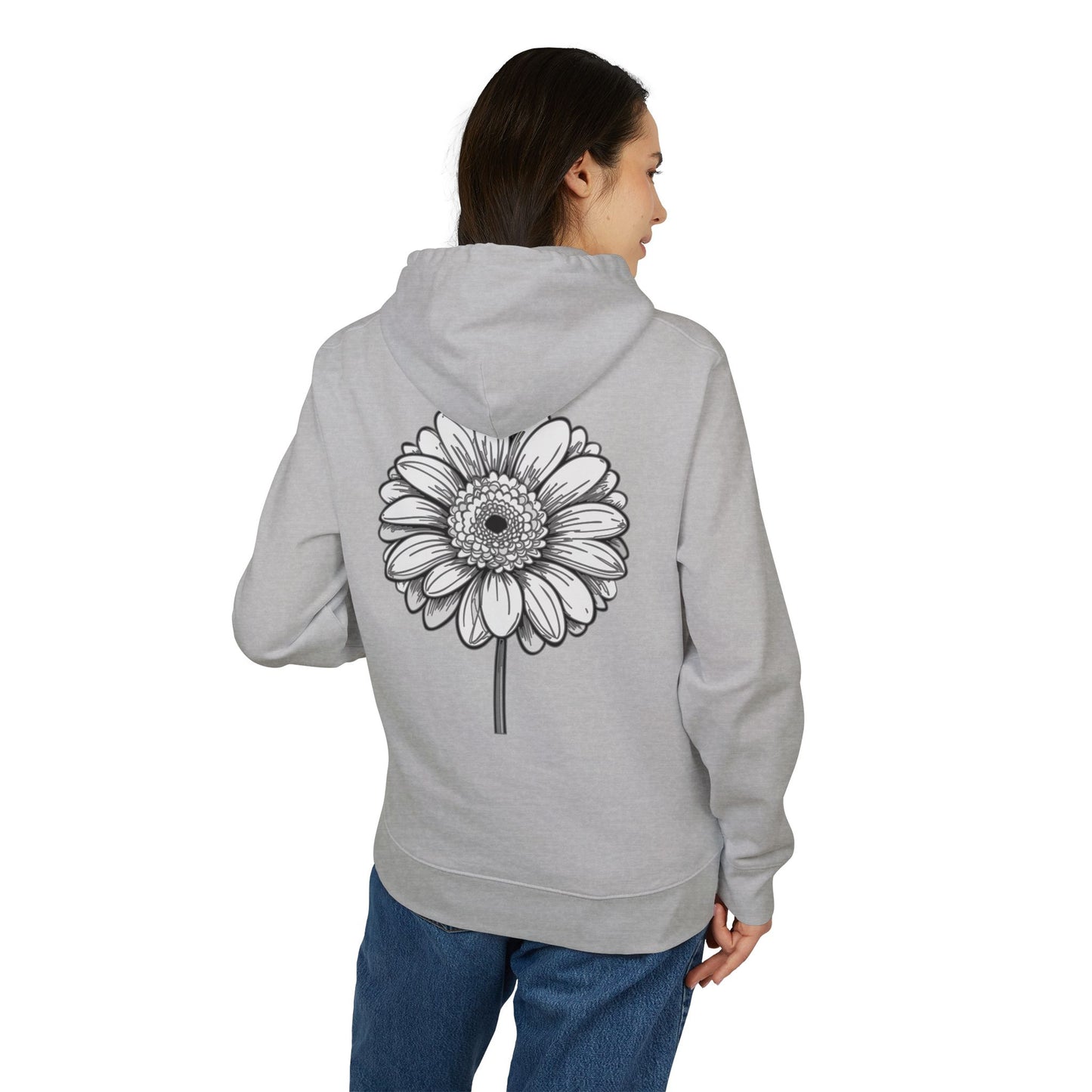Groovy Flower Design Unisex Hoodie – Heavy Blend™ Sweatshirt for Casual Vibes