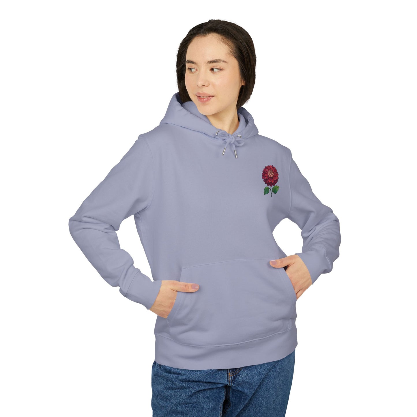 Flower Power Unisex Hoodie - Cozy Fall Floral Design "Dahlia"